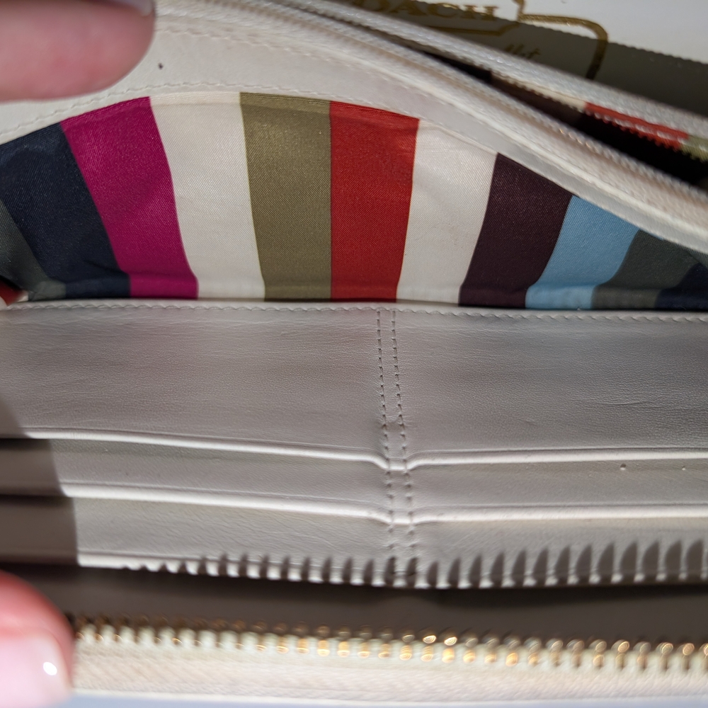 GUC Coach Signature Monogram Canvas Long Zip Wallet - Picture 9 of 12